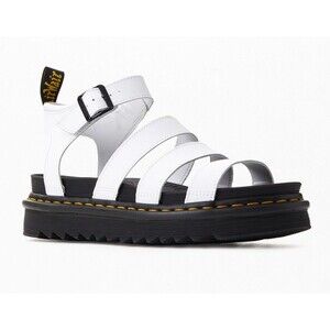 Dr Martens Women's Blaire Hydro Leather Gladiator Sandals White Women’s Size 7